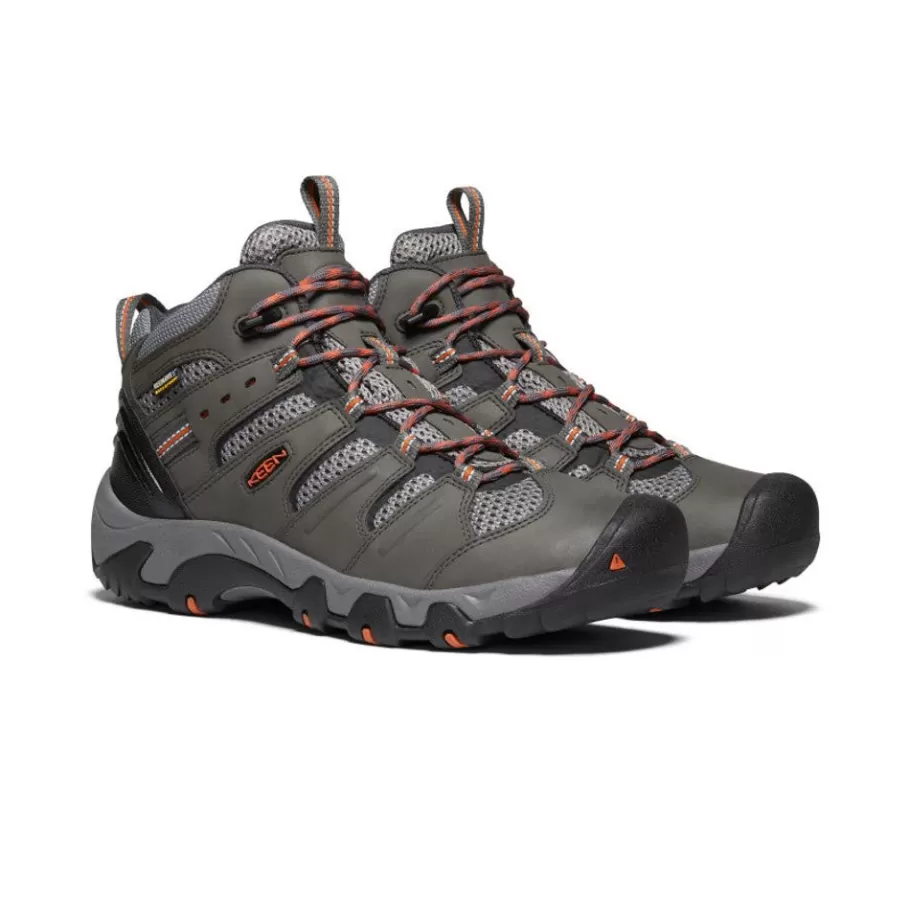 Men KEEN Boots-Men'S Koven Waterproof Hiking Boot | Magnet/Fired Brick