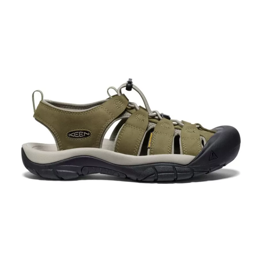 Men KEEN Sandals-Men'S Newport Leather | Martini Olive/Brindle