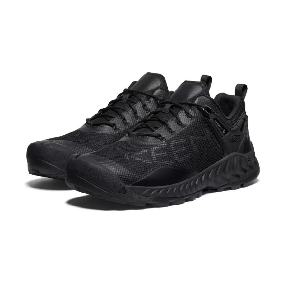 Men KEEN Shoes-Men'S Nxis Evo Waterproof Shoe | Triple Black