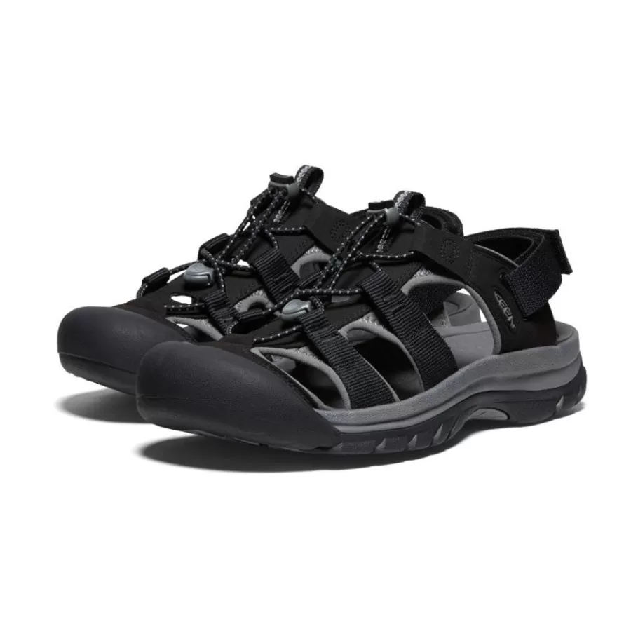 Men KEEN Sandals-Men'S Rapids H2 Sandal | Black/Steel Grey