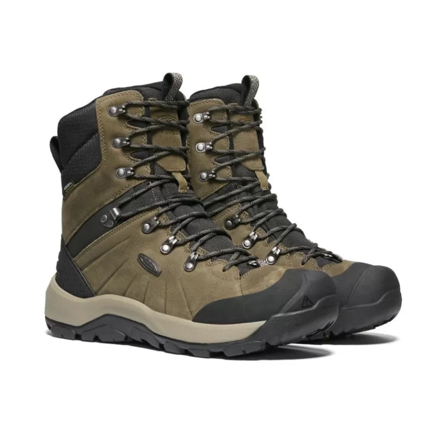 Men KEEN Boots-Men'S Revel Iv High Polar Waterproof Boot | Canteen/Black