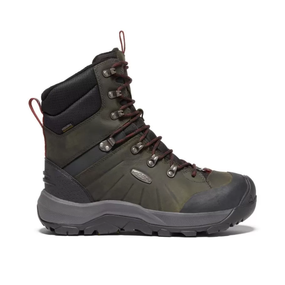 Men KEEN Boots-Men'S Revel Iv High Polar Waterproof Boot | Magnet/Red Carpet