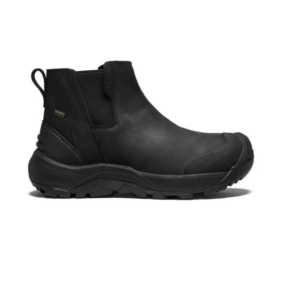 Men KEEN Boots-Men'S Revel Iv Waterproof Chelsea | Black/Black