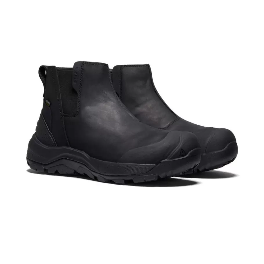 Men KEEN Boots-Men'S Revel Iv Waterproof Chelsea | Black/Black