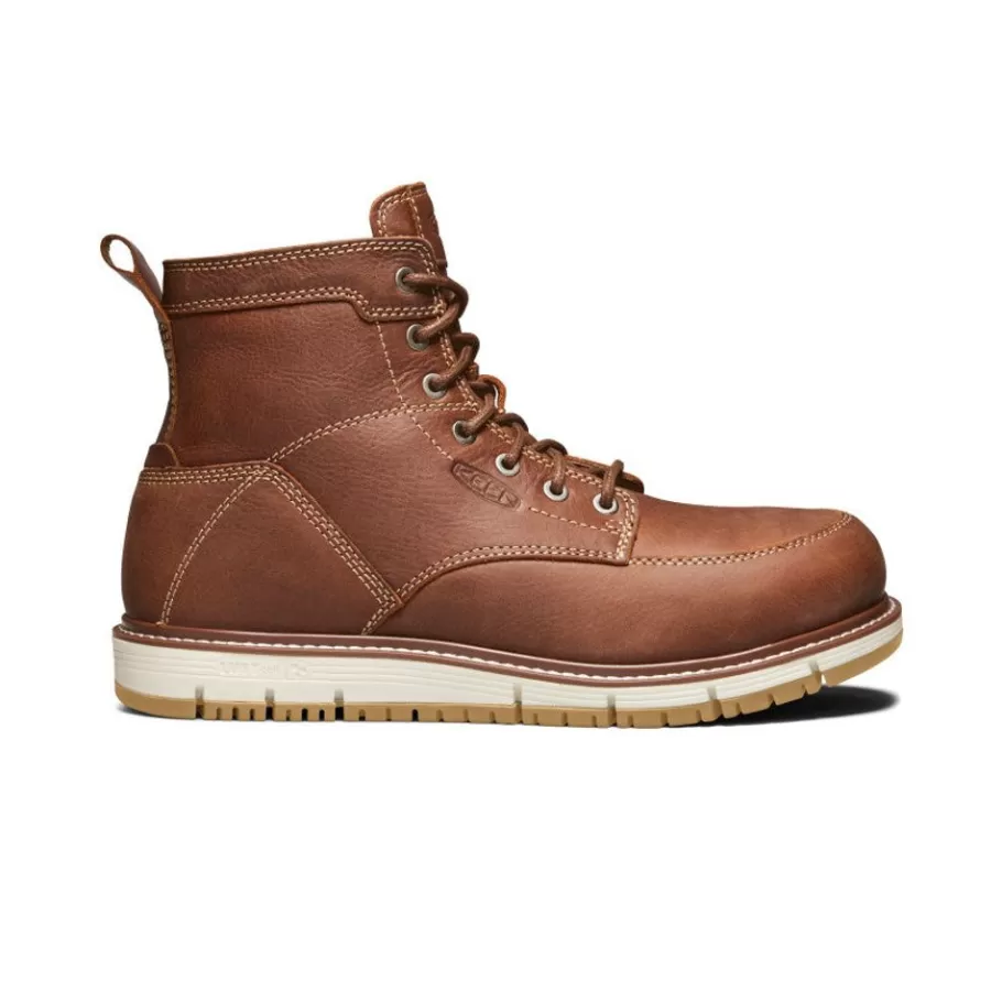 Men KEEN Work Boots & Shoes-Men'S San Jose 6" Boot (Aluminum Toe) | Gingerbread/Gum