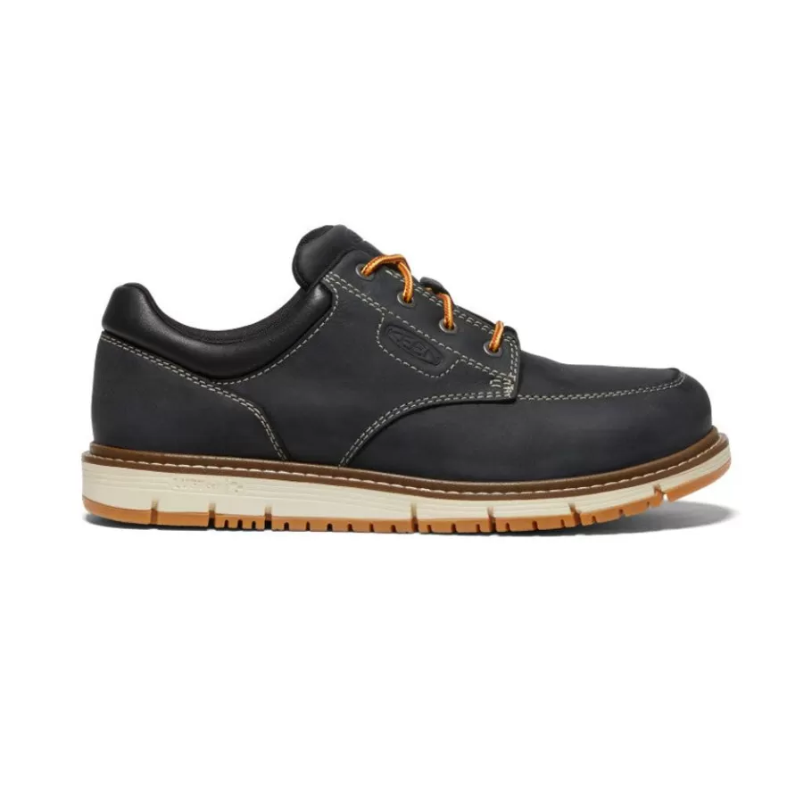 Men KEEN Work Boots & Shoes-Men'S San Jose Oxford (Aluminum Toe) | Black/Off White