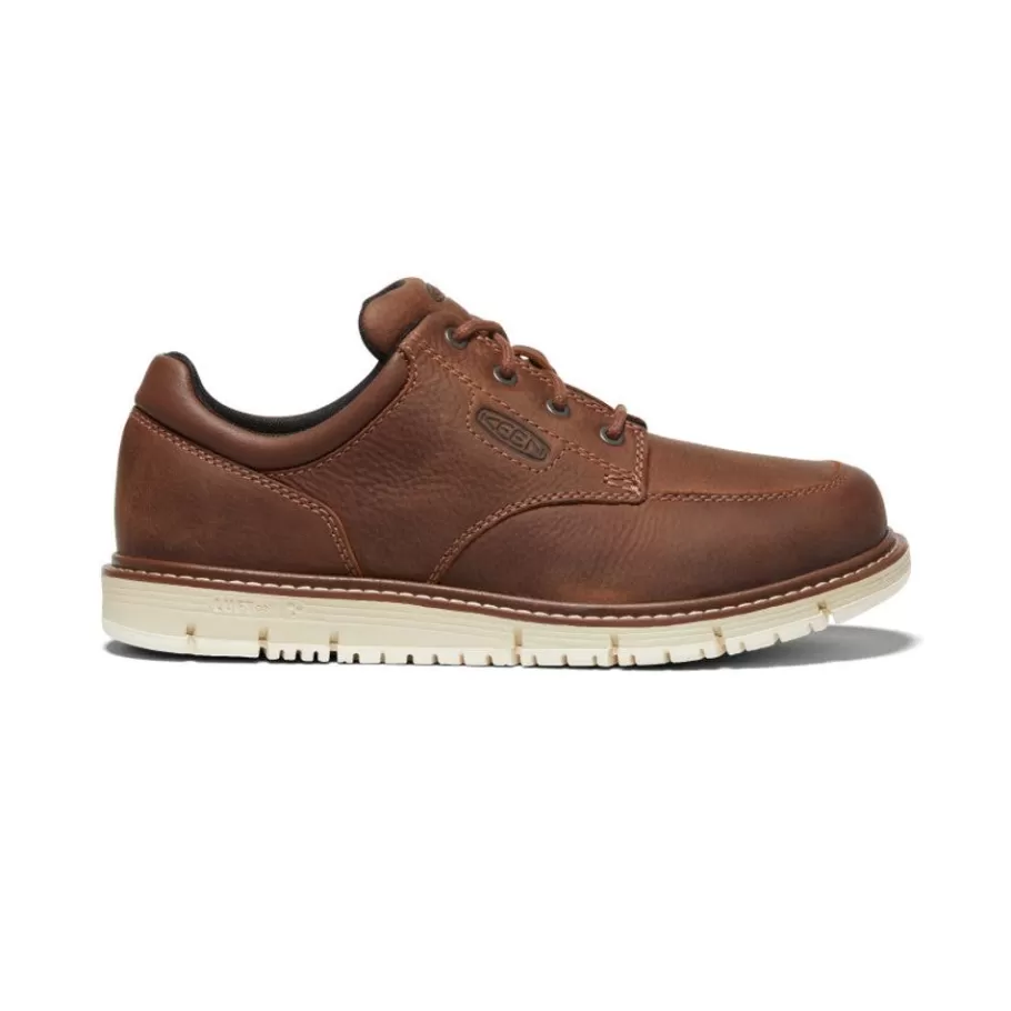 Men KEEN Work Boots & Shoes-Men'S San Jose Oxford (Soft Toe) | Gingerbread/Off White