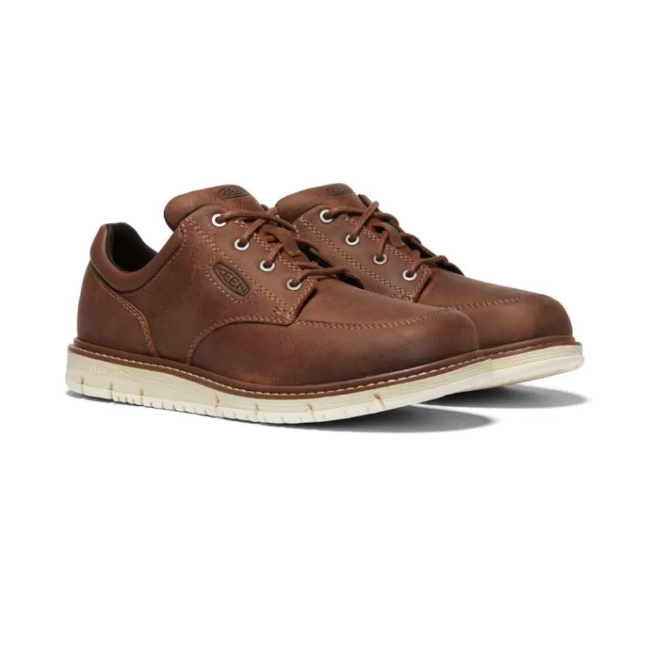 Men KEEN Work Boots & Shoes-Men'S San Jose Oxford (Soft Toe) | Gingerbread/Off White