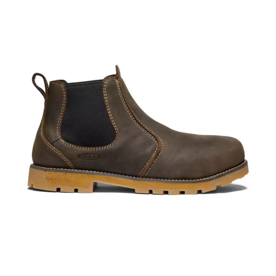 Men KEEN Work Boots & Shoes-Men'S Seattle Romeo (Aluminum Toe) | Cascade Brown/Gum