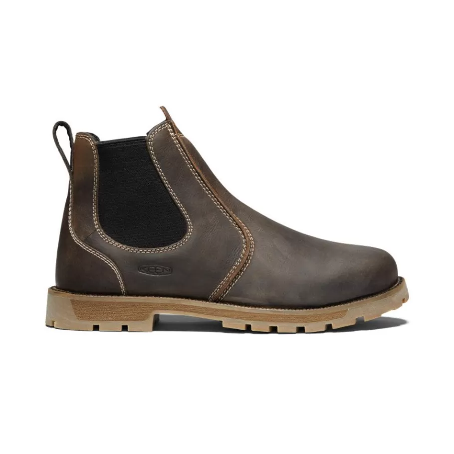 Men KEEN Work Boots & Shoes-Men'S Seattle Romeo (Soft Toe) | Cascade Brown/Black