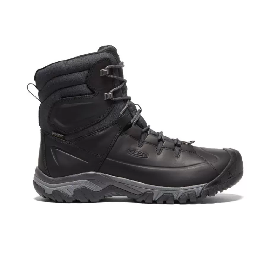 Men KEEN Boots-Men'S Targhee High Lace Waterproof Boot | Black/Raven