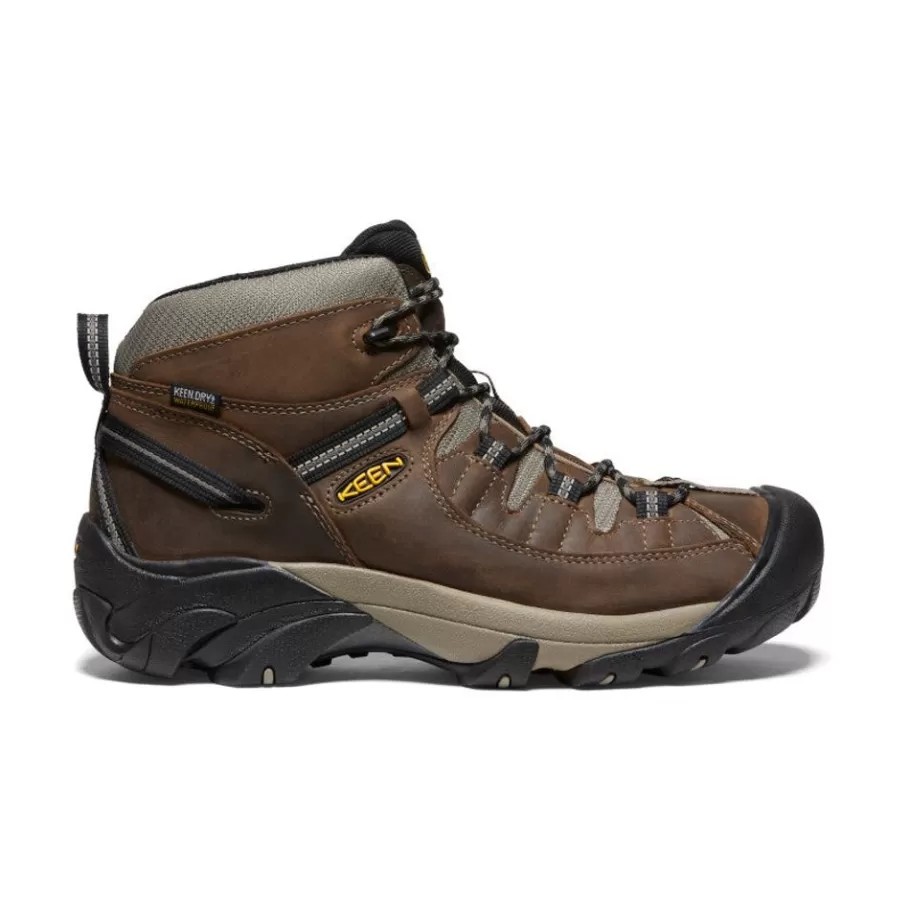 Men KEEN Boots-Men'S Targhee Ii Mid Waterproof Hiking Boots | Shitake/Brindle