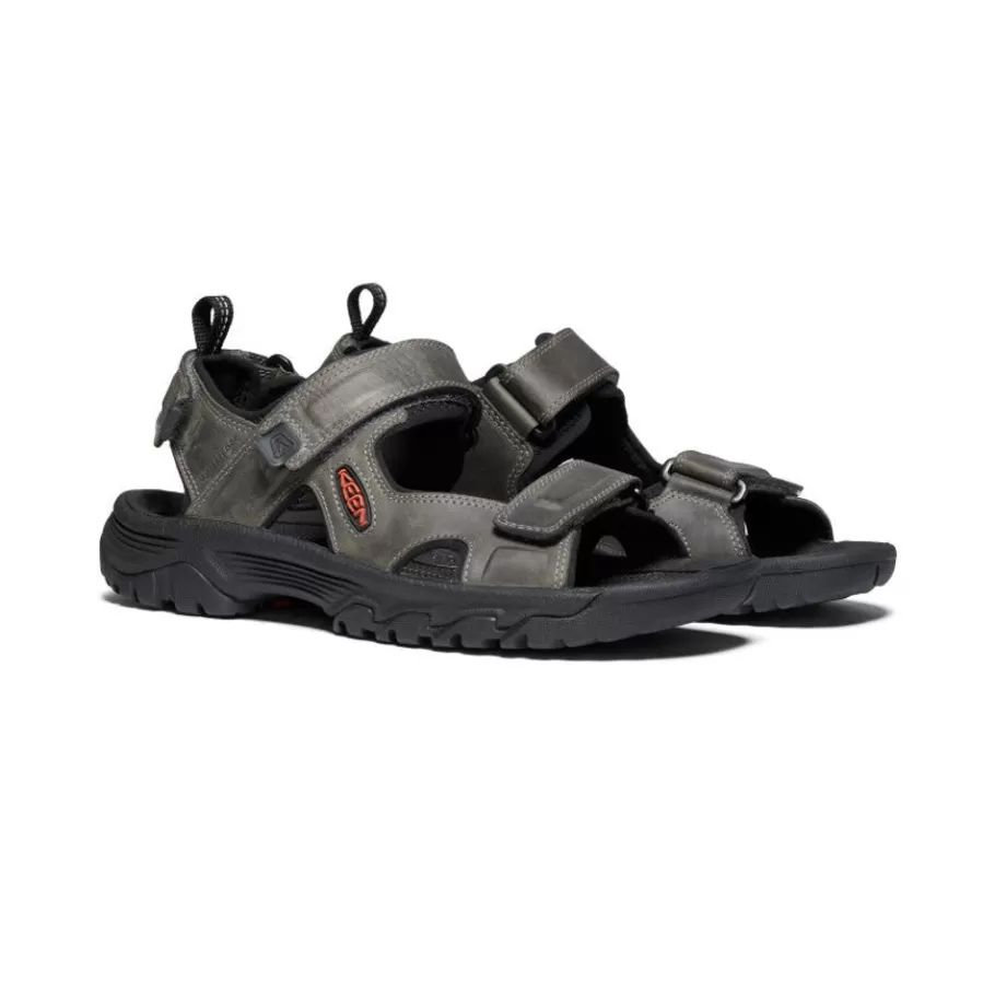 Men KEEN Sandals-Men'S Targhee Iii Open Toe Sandal | Grey/Black