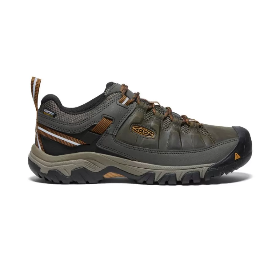 Men KEEN Shoes-Men'S Targhee Iii Waterproof | Black Olive/Golden Brown