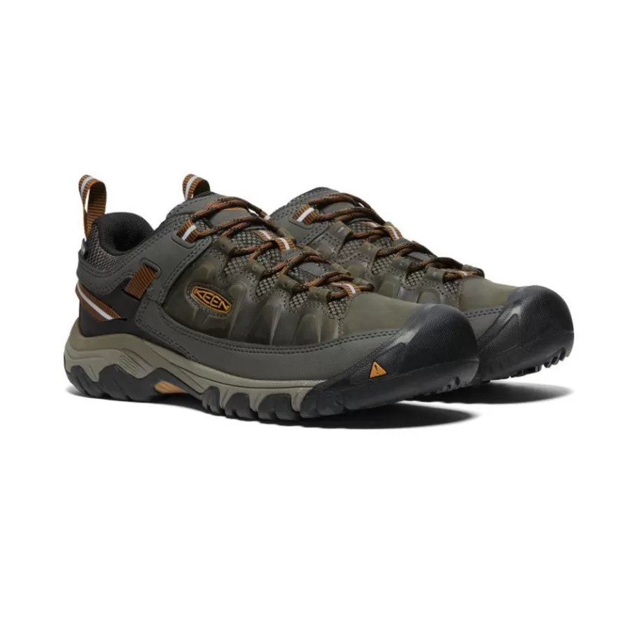 Men KEEN Shoes-Men'S Targhee Iii Waterproof | Black Olive/Golden Brown