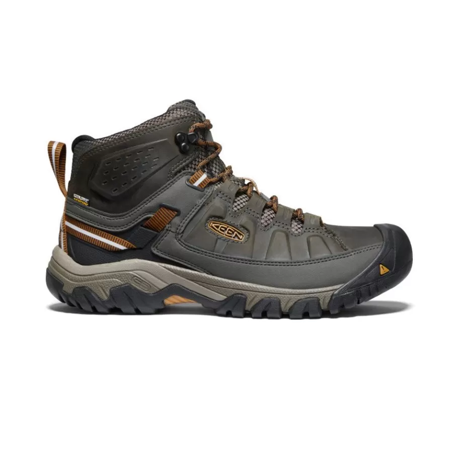 Men KEEN Boots-Men'S Targhee Iii Waterproof Mid | Black Olive/Golden Brown