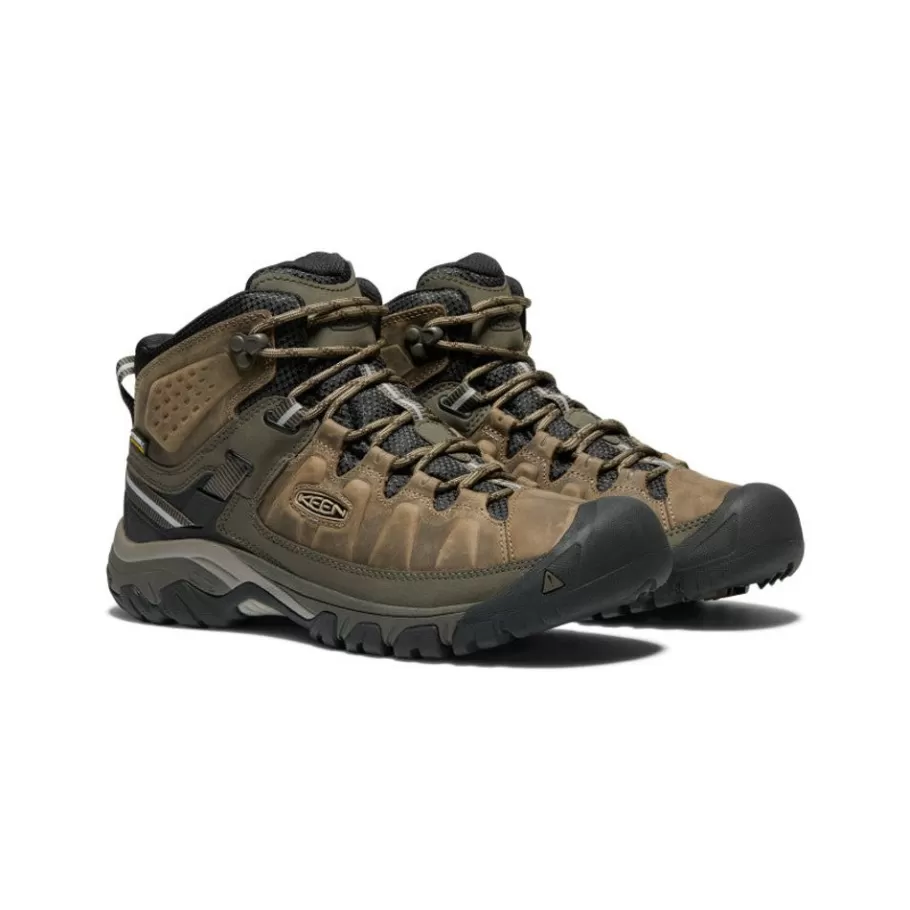 Men KEEN Boots-Men'S Targhee Iii Waterproof Mid | Bungee Cord/Black