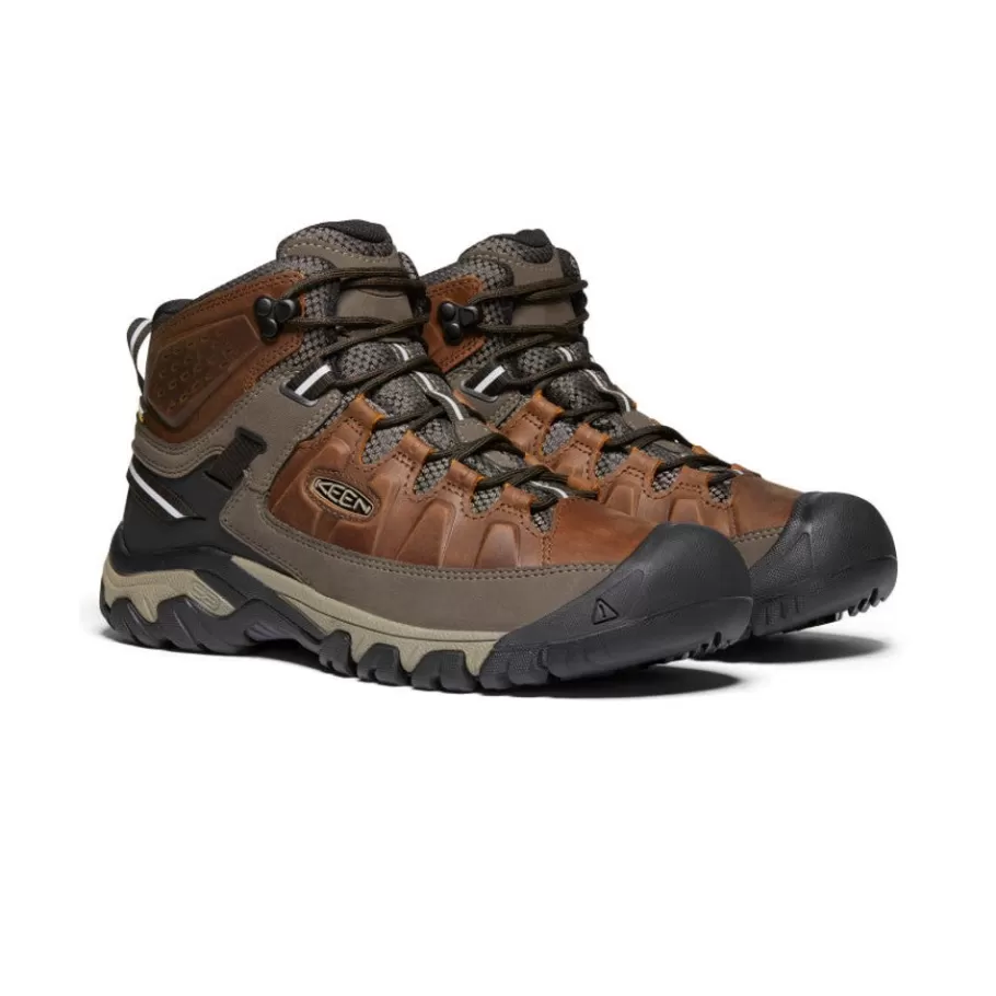 Men KEEN Boots-Men'S Targhee Iii Waterproof Mid | Chestnut/Mulch