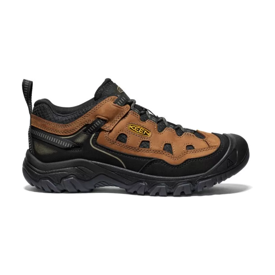 Men KEEN Shoes-Men'S Targhee Iv Vented Hiking Shoe | Bison/Golden Yellow