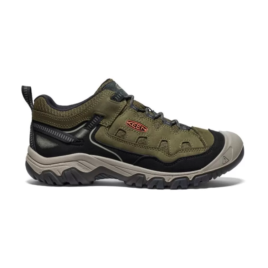 Men KEEN Shoes-Men'S Targhee Iv Vented Hiking Shoe | Dark Olive/Gold Flame