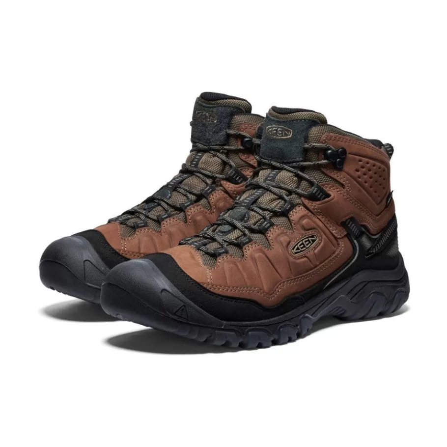 Men KEEN Boots-Men'S Targhee Iv Waterproof Hiking Boot | Bison/Black