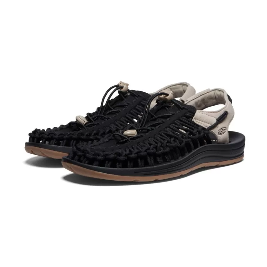 Men KEEN Sandals-Men'S Uneek Sneaker | Black/Plaza Taupe