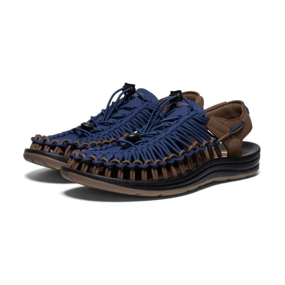 Men KEEN Sandals-Men'S Uneek Sneaker | Naval Academy/Dark Earth