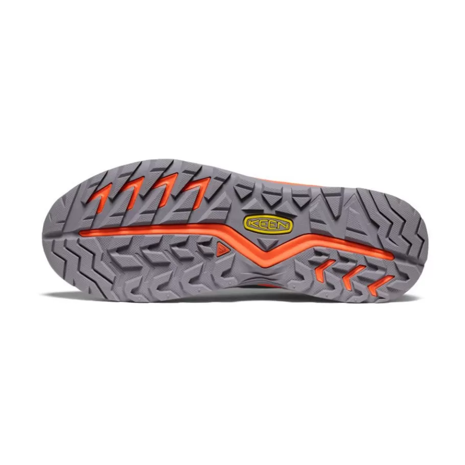 Men KEEN Shoes-Men'S Versacore Waterproof Shoe | Steel Grey/Scarlet Ibis