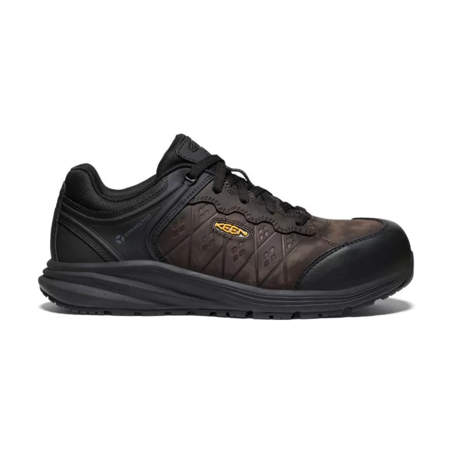 Men KEEN Work Boots & Shoes-Men'S Vista Energy+ Esd (Carbon Fiber Toe) | Coffee Bean/Black