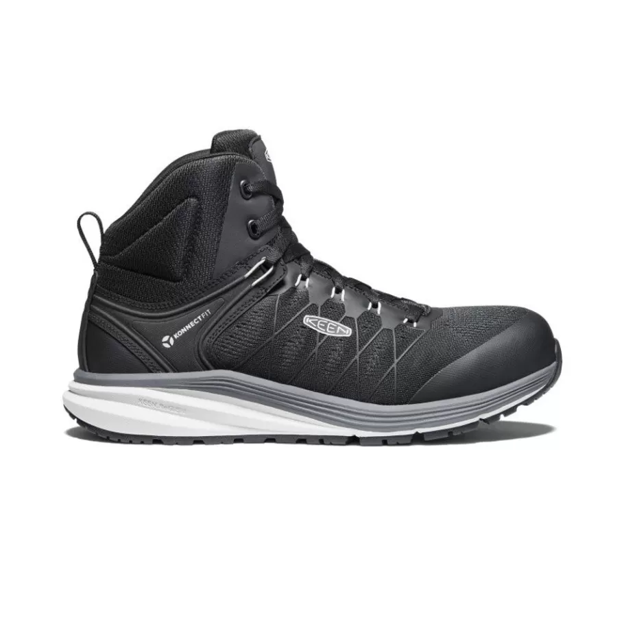 Men KEEN Work Boots & Shoes-Men'S Vista Energy Mid (Carbon-Fiber Toe) | Vapor/Black