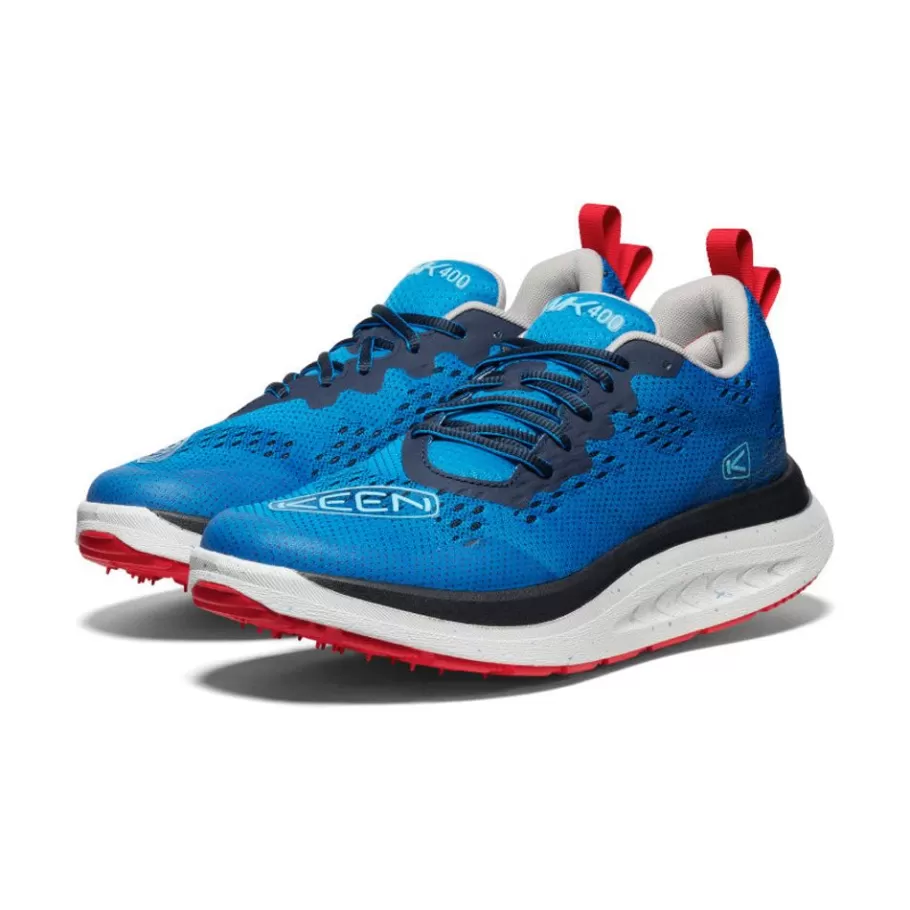 Men KEEN Shoes-Men'S Wk400 Walking Shoe | Austern/Red Carpet