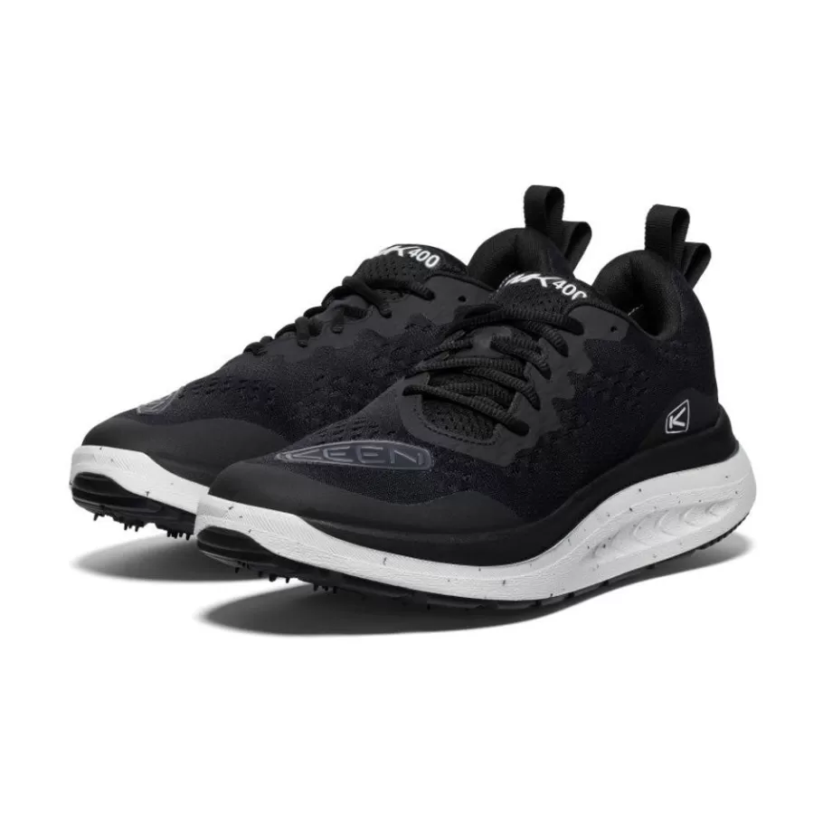 Men KEEN Shoes-Men'S Wk400 Walking Shoe | Black/White