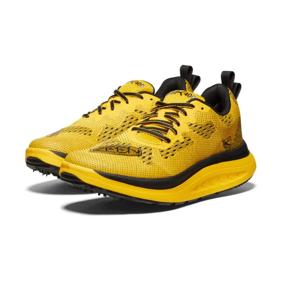 Men KEEN Shoes-Men'S Wk400 Walking Shoe | Yellow/Black