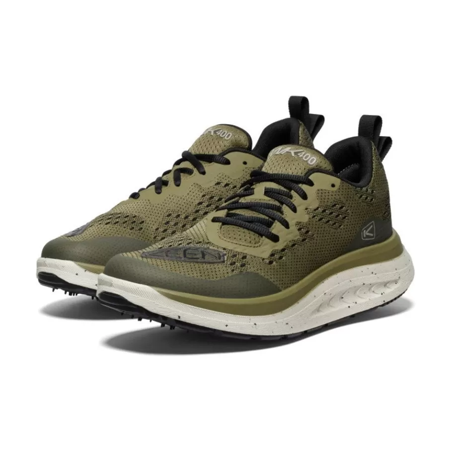 Men KEEN Shoes-Men'S Wk400 Walking Shoe | Martini Olive/Black