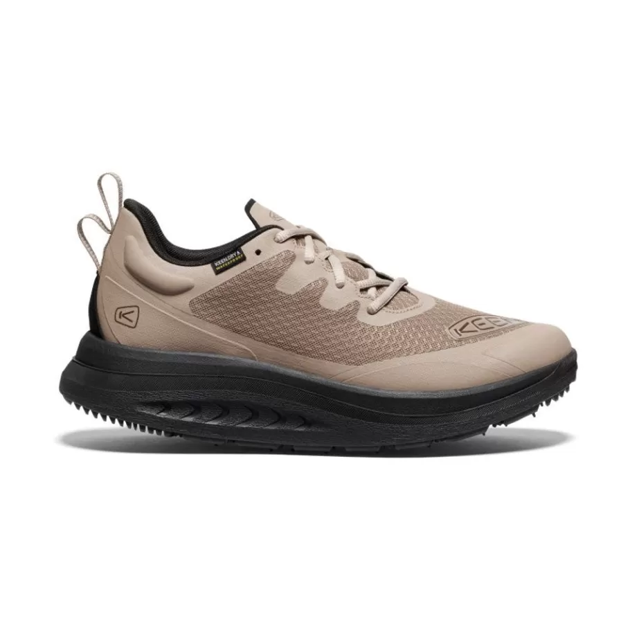 Men KEEN Shoes-Men'S Wk400 Waterproof Walking Shoe | Timberwolf/Black