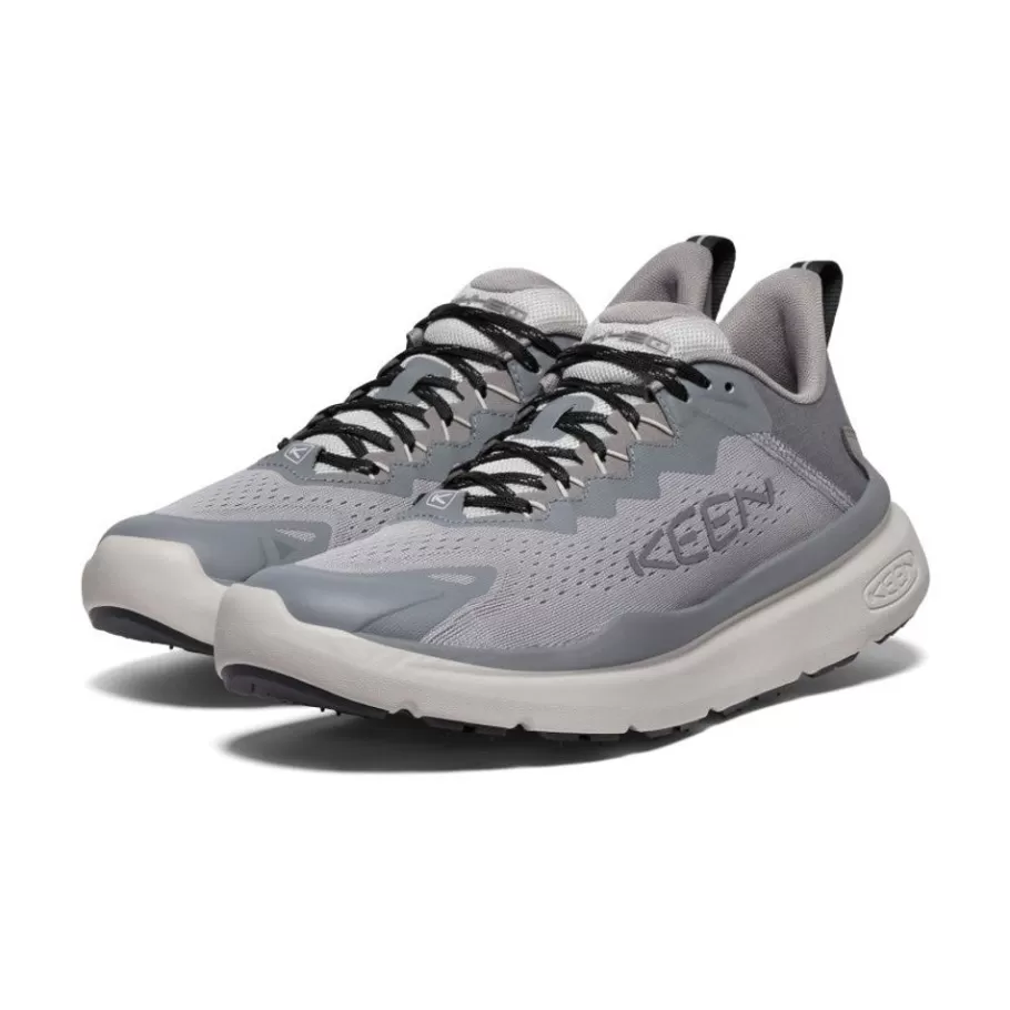 Men KEEN Shoes-Men'S Wk450 Walking Shoe | Alloy/Steel Grey