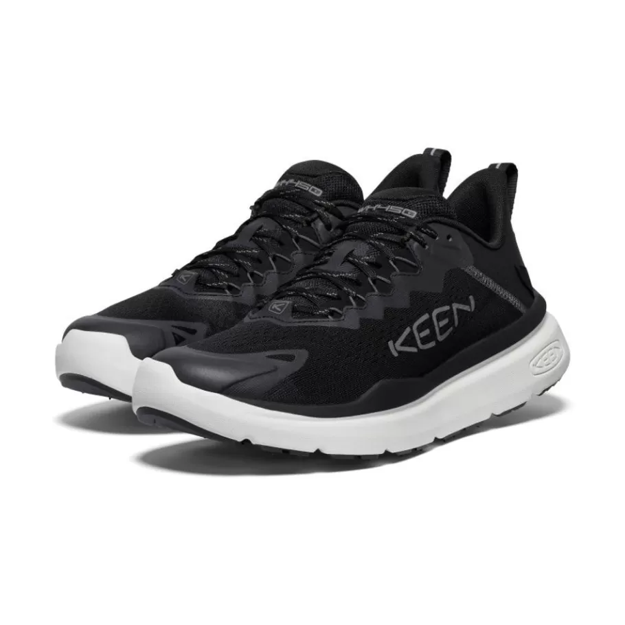 Men KEEN Shoes-Men'S Wk450 Walking Shoe | Black/Star White