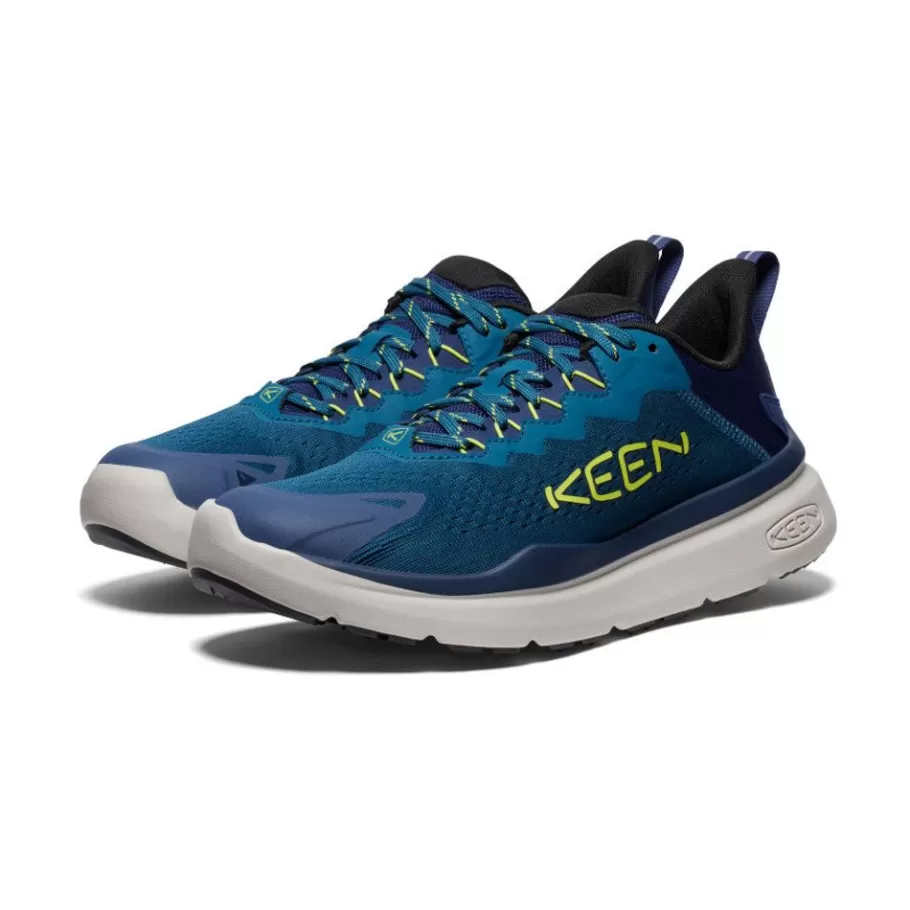 Men KEEN Shoes-Men'S Wk450 Walking Shoe | Legion Blue/Evening Primrose