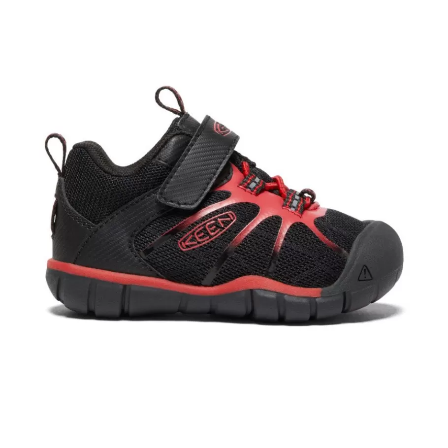 Kids KEEN Shoes-Toddlers' Chandler 2 Cnx Sneaker | Black/Red Carpet