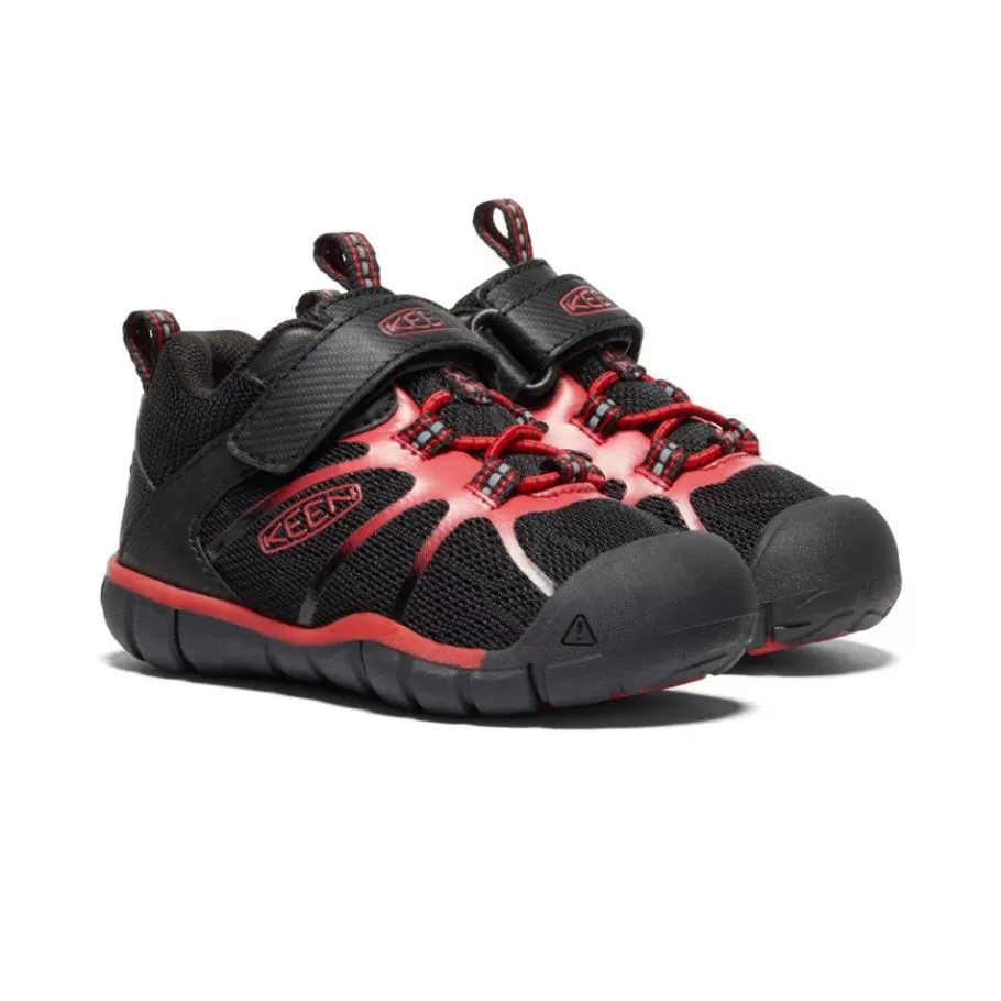 Kids KEEN Shoes-Toddlers' Chandler 2 Cnx Sneaker | Black/Red Carpet