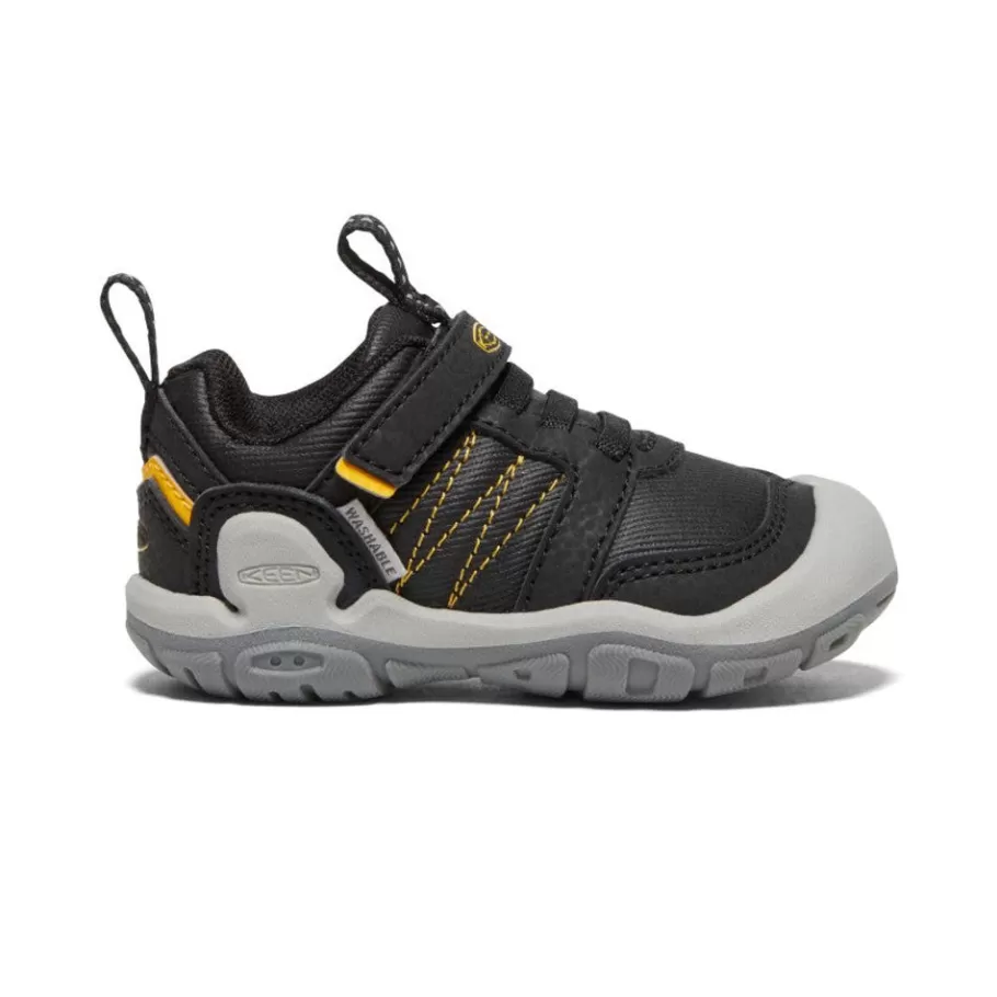 Kids KEEN Shoes-Toddlers' Knotch Peak Sneaker | Black/ Yellow