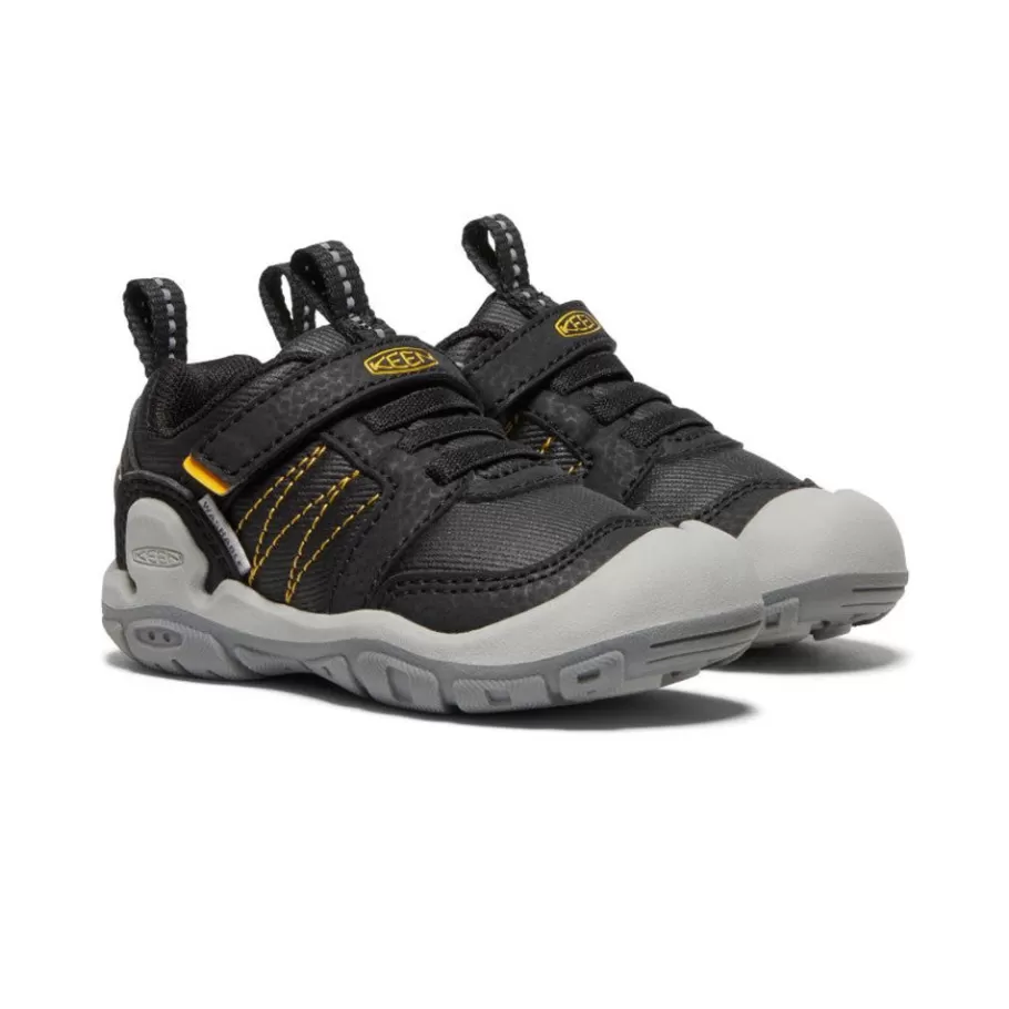 Kids KEEN Shoes-Toddlers' Knotch Peak Sneaker | Black/ Yellow