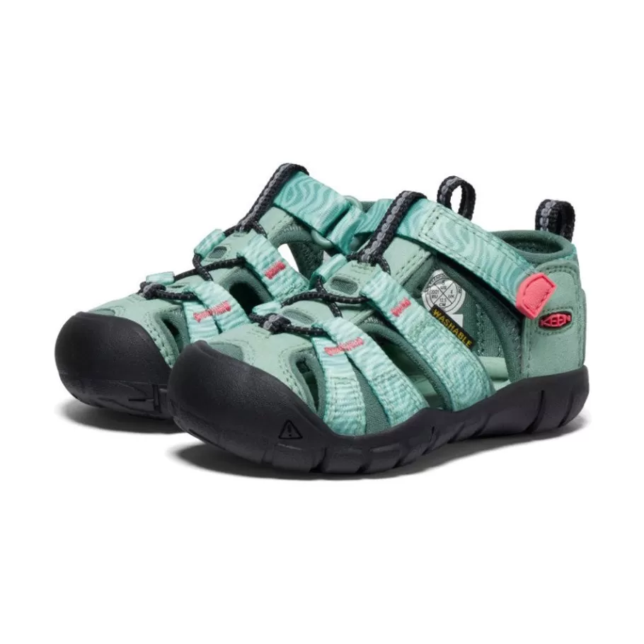 Kids KEEN Sandals-Toddlers' Seacamp Ii Cnx | Granite Green/Cayenne