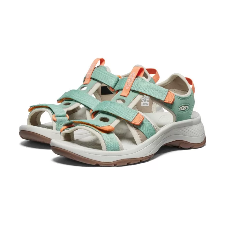 Women KEEN Sandals-Women'S Astoria West Open-Toe | Granite Green/Tangerine