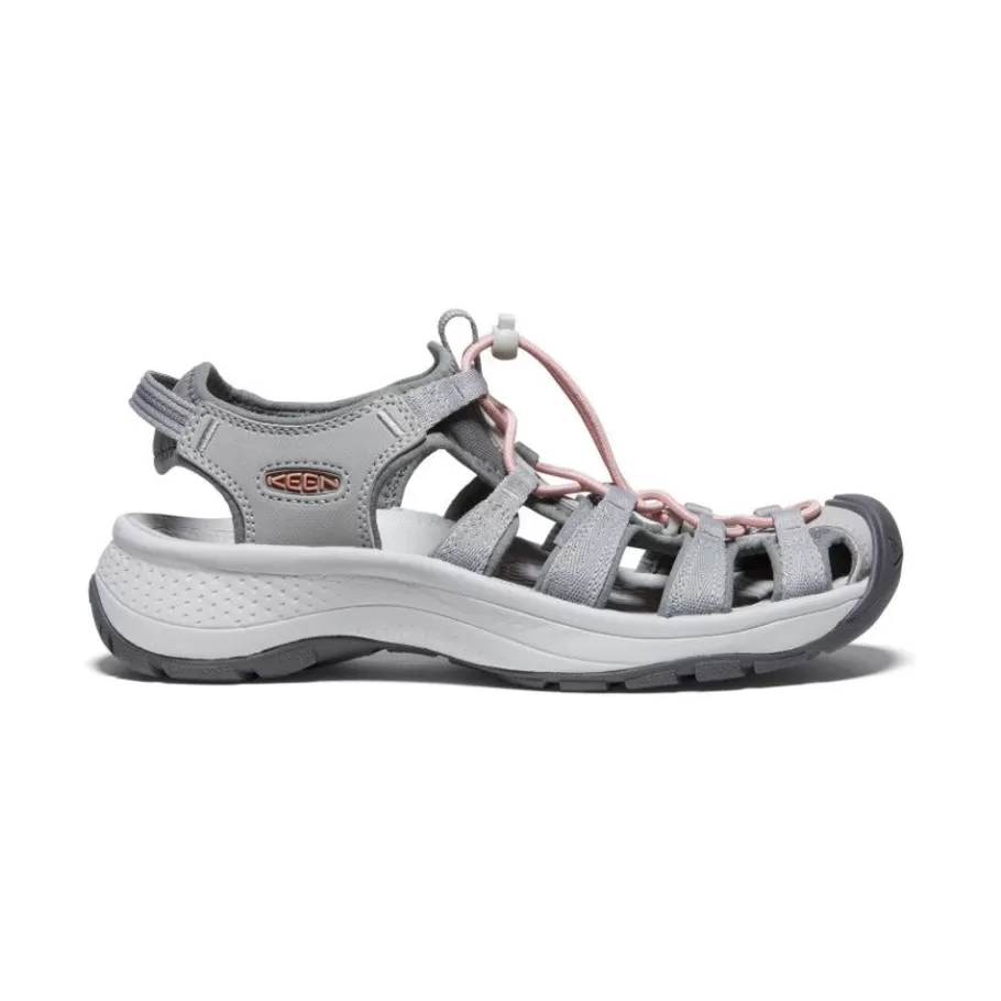 Women KEEN Sandals-Women'S Astoria West Sandal | Grey/Coral