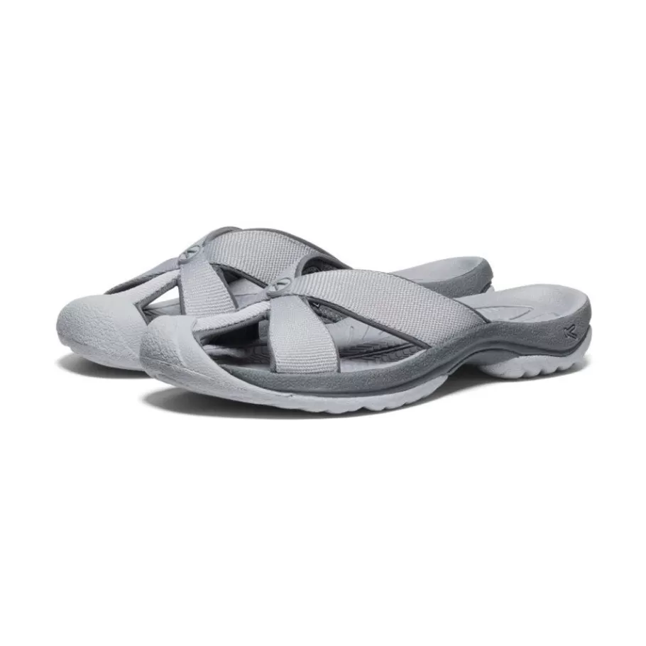 Women KEEN Slip-Ons-Women'S Bali Slide Sandal | Alloy/Steel Grey