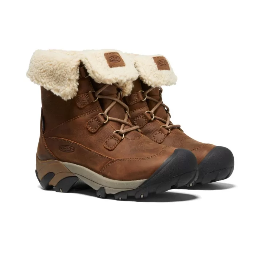 Women KEEN Boots-Women'S Betty Waterproof Short Boot | Brown/Shitake