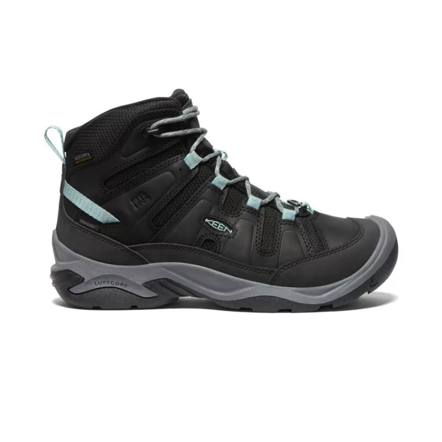 Women KEEN Boots-Women'S Circadia Polar Waterproof Boot | Black/Cloud Blue