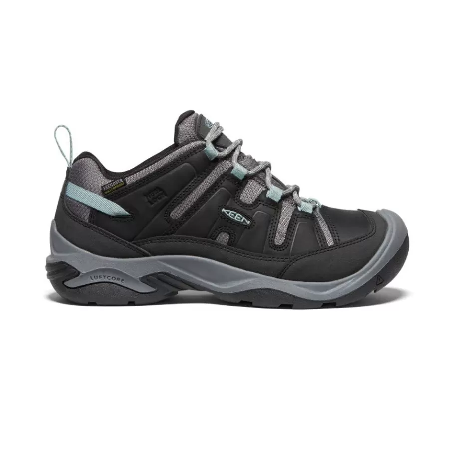 Women KEEN Shoes-Women'S Circadia Waterproof Shoe | Black/Cloud Blue