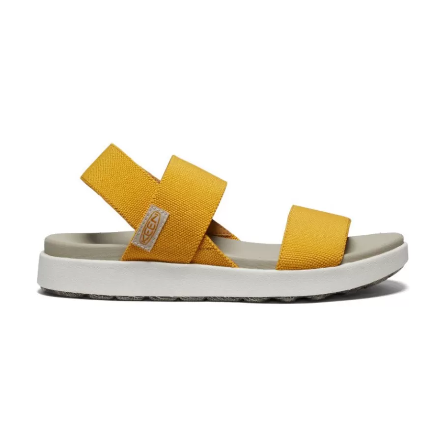 Women KEEN Sandals-Women'S Elle Backstrap Sandal | Golden Yellow/Star White